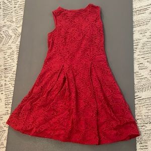 Casual red dress